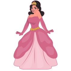 Princess Theme Party Supplies | Elegant Pink Princess Cutout | Birthday Party Décor